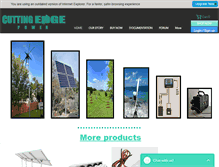 Tablet Screenshot of cuttingedgepower.com